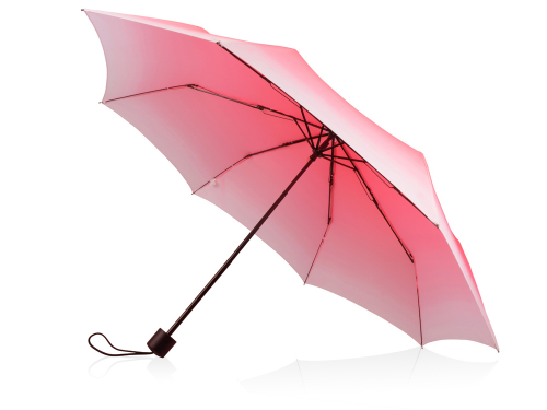 Зонт складной "Shirley" механический 21,5", белый/красный