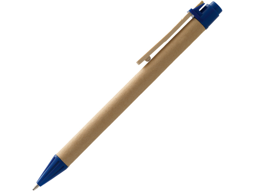 Ручка шариковая "Salvador", натуральный/темно-синий, черные чернила черные чернила