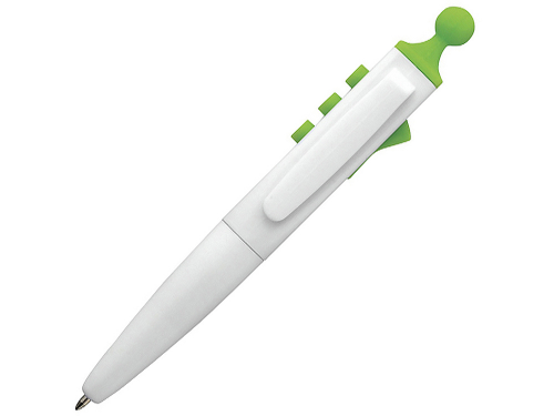 Ручка шариковая «Clic Pen», белый/лайм
