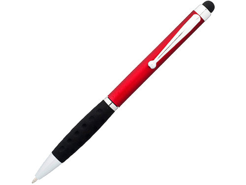 Ручка-стилус шариковая "Ziggy" синие чернила, красный/черный синие чернила