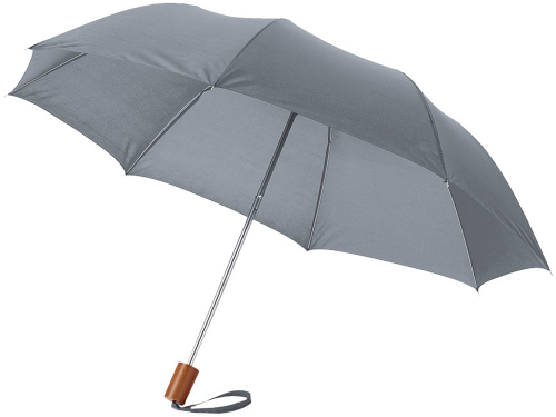 Зонт Oho двухсекционный 20", серый