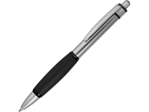Ручка шариковая "Мелодия", черный/серебристый