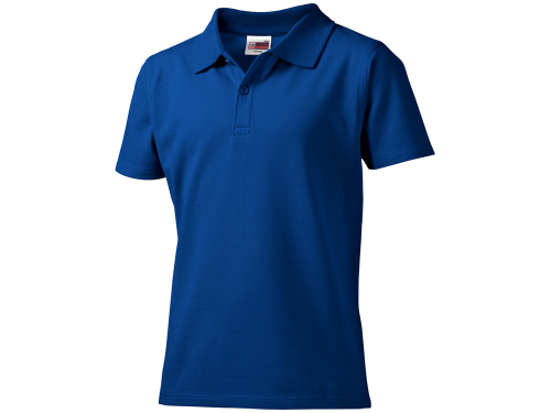 Рубашка поло "First" детская, классический синий 4