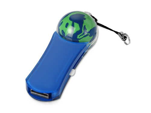 Флеш-карта USB 2.0 на 4 Gb с плавающей мини-фигурой земного шара 4Gb