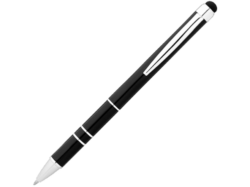 Ручка-стилус шариковая "Charleston", черный, синие чернила синие чернила