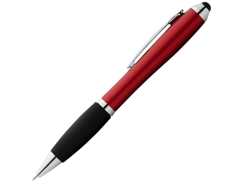 Ручка-стилус шариковая "Nash" со стилусом, красный, черные чернила черные чернила
