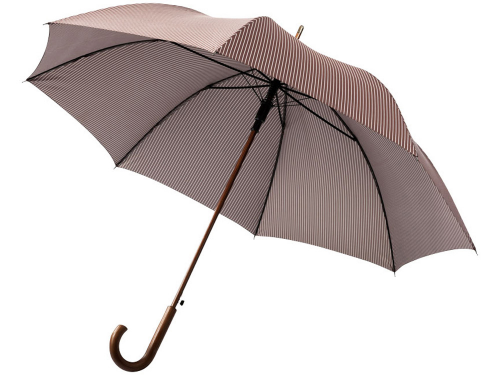 Зонт трость "Кент", полуавтомат 27", коричневый