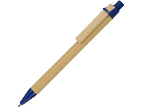 Ручка шариковая "Salvador", натуральный/синий, синие чернила синие чернила