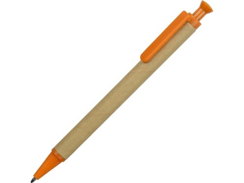 Ручка шариковая «Эко», бежевый/оранжевый