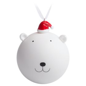 Елочный шар с фигуркой «Новогодний мишка»