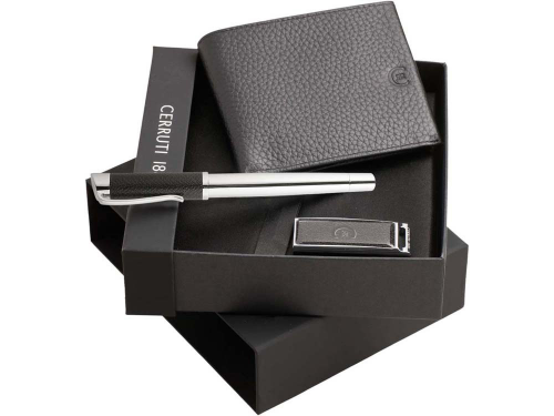 Набор Cerruti 1881: портмоне, ручка роллер, флеш-карта USB 2.0 на 2 Гб 2Gb