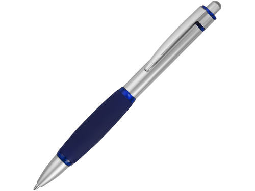 Ручка шариковая "Мелодия", синий/серебристый