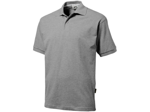 Рубашка поло "Forehand" мужская, серый 3XL