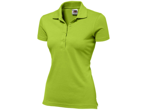 Рубашка поло "First" женская, зеленое яблоко S