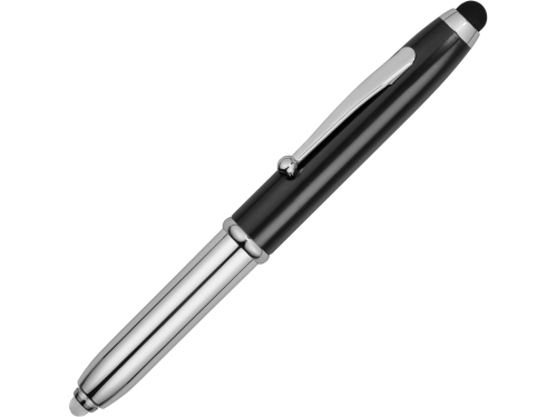 Ручка-стилус шариковая "Xenon", черный/серебристый, черные чернила черные чернила