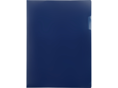 Папка- уголок, для формата А4, плотность 180 мкм, синий