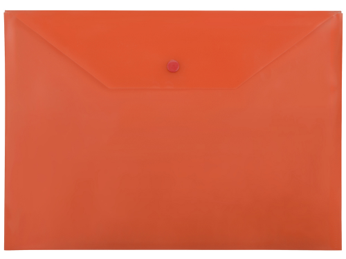 Папка-конверт A4 с кнопкой 0.18 мм, красный