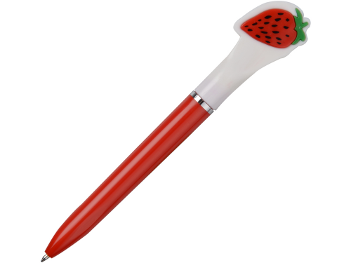 Ручка шариковая " Клубника", красный