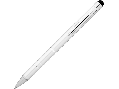Ручка-стилус шариковая "Charleston", серебристый, синие чернила синие чернила