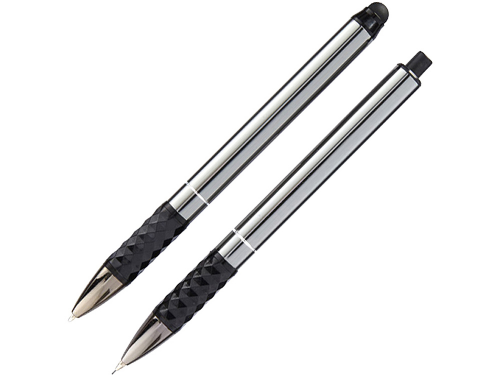 Подарочный набор ручек Tactical Grip Duo, черный