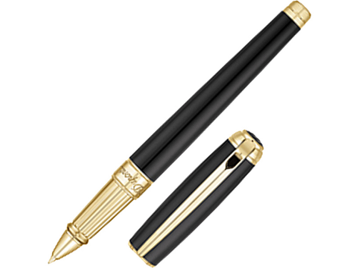 Ручка роллер Line D Large, черный/золотистый