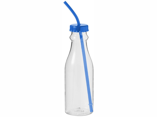 Бутылка "Soda", прозрачный/ярко-синий