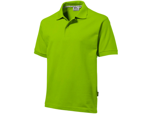 Рубашка поло "Forehand" мужская, зеленое яблоко L