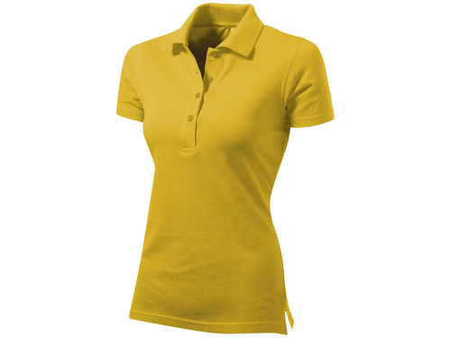 Рубашка поло "First" женская, золотисто-желтый S