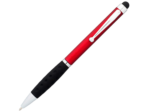 Ручка-стилус шариковая "Ziggy" черные чернила, красный/черный черные чернила