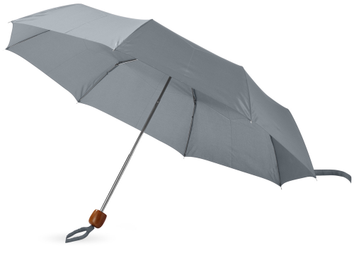 Зонт складной "Oliviero", механический 21,5", серый