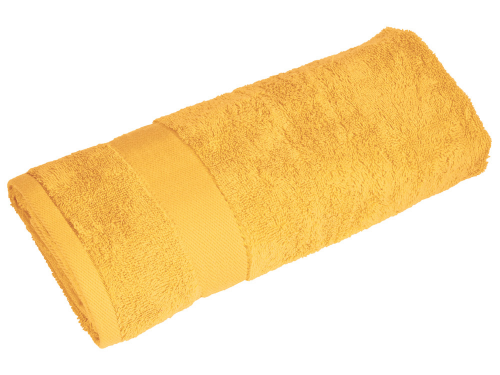 Полотенце махровое «Банный день», желтый