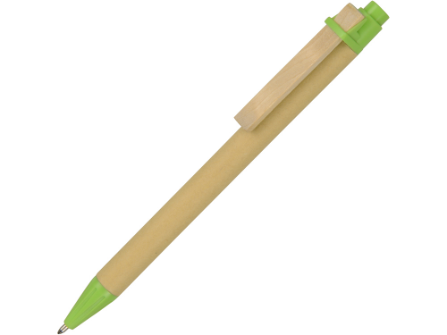 Ручка шариковая "Salvador", натуральный/зеленый, черные чернила черные чернила