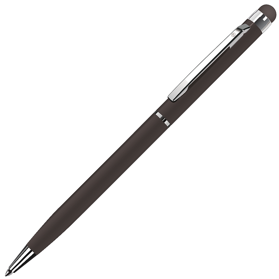 TOUCHWRITER, ручка шариковая со стилусом для сенсорных экранов, черный/хром, металл  