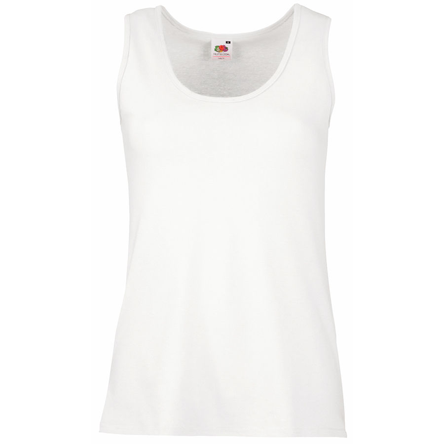 Майка женская "Lady-Fit Valueweight Vest", белый_XL, 100% х/б, 160 г/м2
