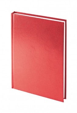 Ежедневник недатированный Ideal New, А5, красный, белый блок, без обреза