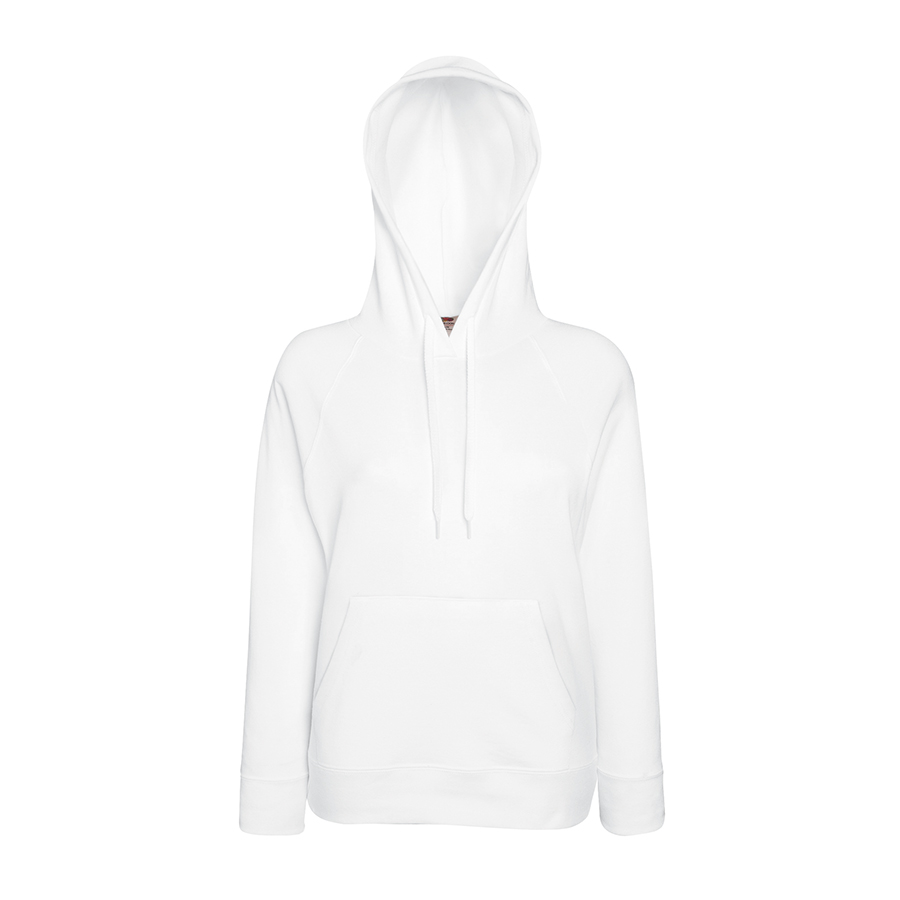 Толстовка женская "LIGHTWEIGHT", белый_L, 80% хлопок, 20% полиэстер, 230 г/м2