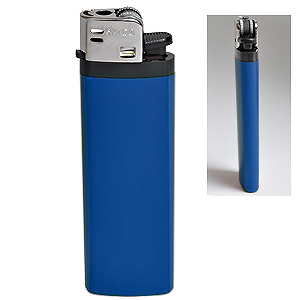 Зажигалка кремневая ISKRA, синяя, 8,18х2,53х1,05 см, пластик/тампопечать