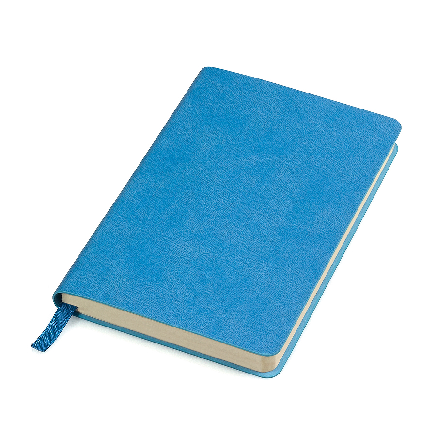 Блокнот "URBAN", 90 × 140 мм,  голубой   мягкая обложка,  блок-клетка, тиснение